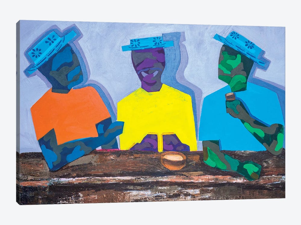The Conversation by Janet Adenike Adebayo 1-piece Canvas Artwork