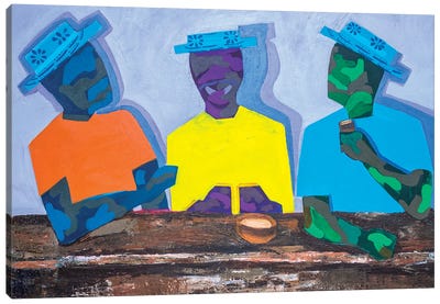 The Conversation Canvas Art Print - Black History Month