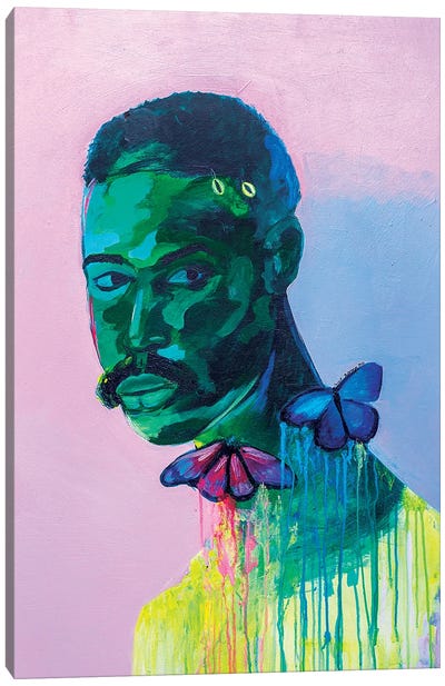 A Gaze At Me Canvas Art Print - Black History Month