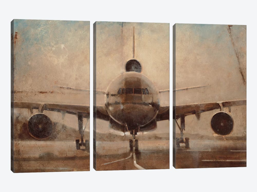 Tonal Plane by Joseph Cates 3-piece Art Print