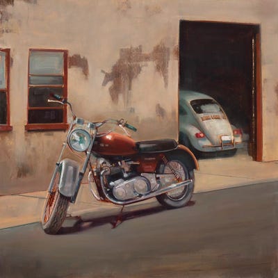 Hidden Garage by Joseph Cates metal wall art