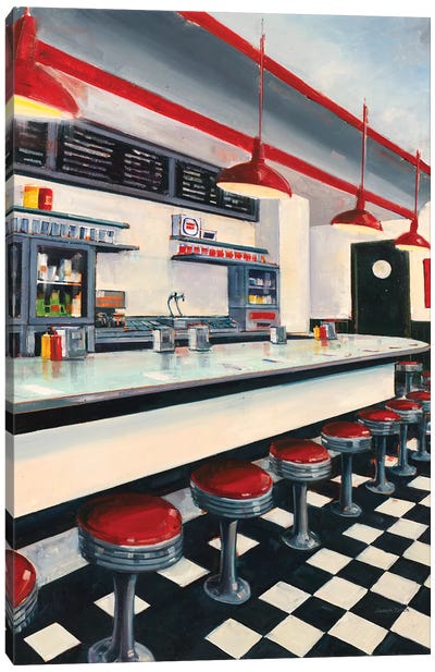 Diner Canvas Art Print - A Place for You