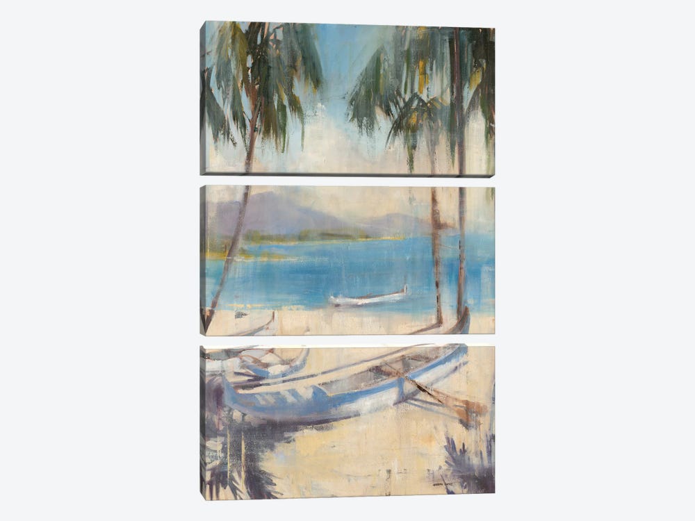 Ocean Palms II by Joseph Cates 3-piece Art Print