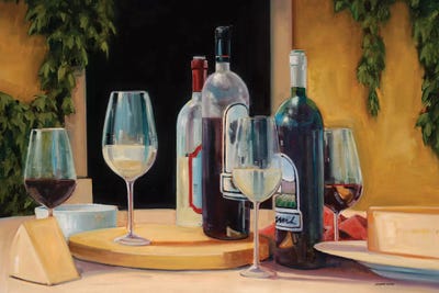 Red & White Afternoon by Joseph Cates multi panel art