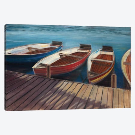 Row Boats Canvas Print #JCA26} by Joseph Cates Canvas Wall Art