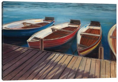 Row Boats Canvas Art Print