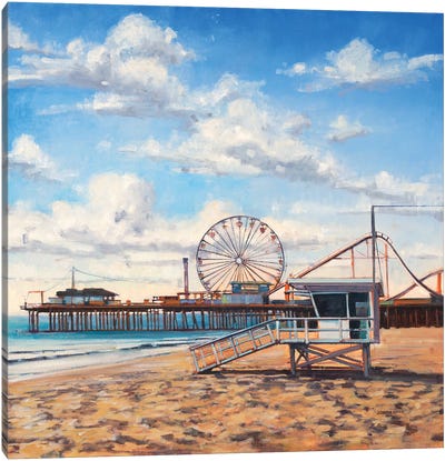 Summer Fun Canvas Art Print - Ferris Wheels