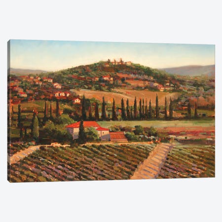 Tuscan Villa Canvas Print #JCA30} by Joseph Cates Canvas Wall Art
