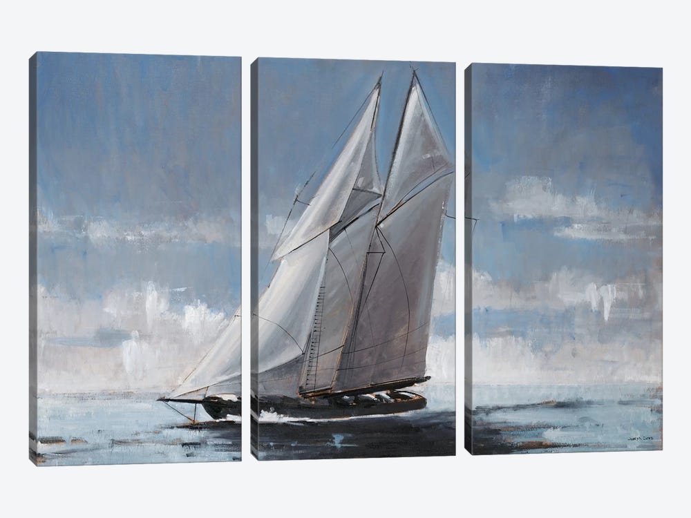 Full Sail by Joseph Cates 3-piece Canvas Art Print