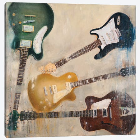 Guitars II Canvas Print #JCA6} by Joseph Cates Canvas Art