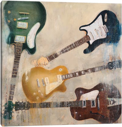 Guitars II Canvas Art Print