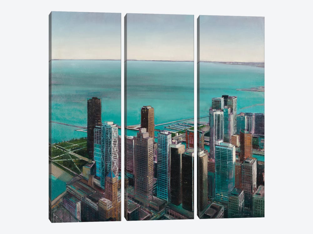 Skyline II by Joseph Cates 3-piece Canvas Wall Art
