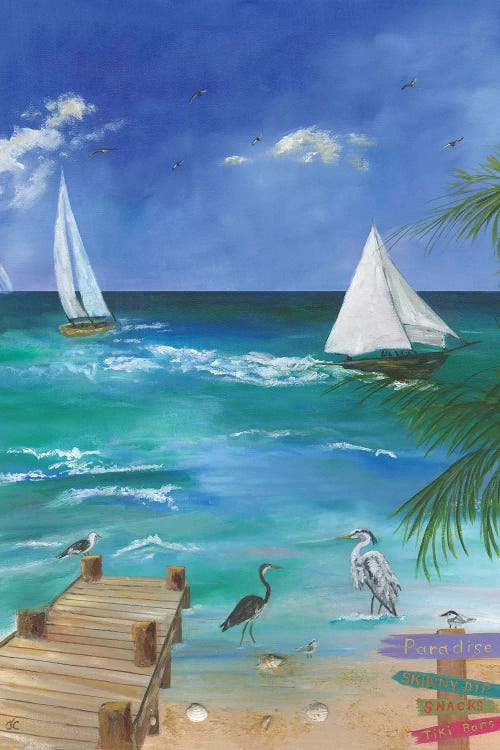 Fun Filled Beach I by Jan Cole wall art