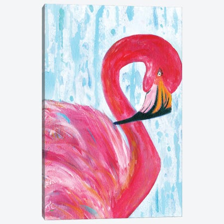 Flamingo I Canvas Print #JCE6} by Jan Cole Canvas Wall Art