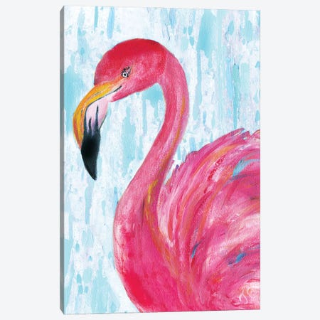 Flamingo II Canvas Print #JCE7} by Jan Cole Canvas Art