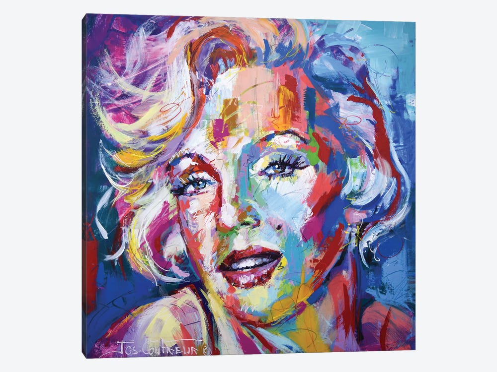 Marilyn by Jos Coufreur 1-piece Canvas Print