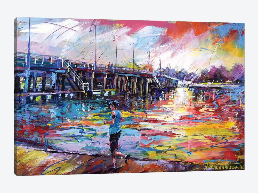 Old Mandurah Bridge by Jos Coufreur 1-piece Art Print