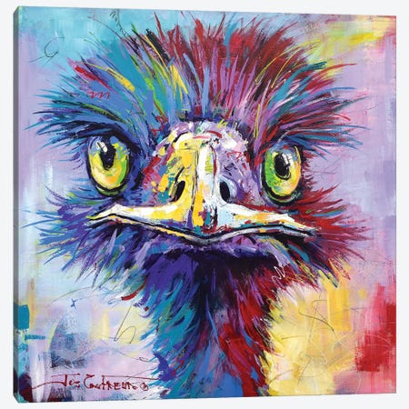 Emu II Canvas Print #JCF120} by Jos Coufreur Canvas Wall Art