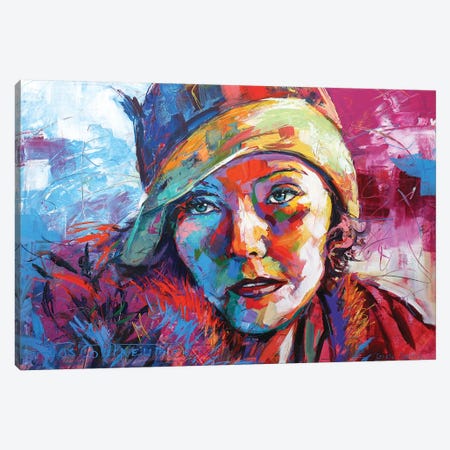Greta Garbo Canvas Print #JCF121} by Jos Coufreur Canvas Art