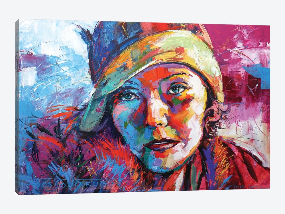 Greta Garbo by Jos Coufreur 1-piece Canvas Print