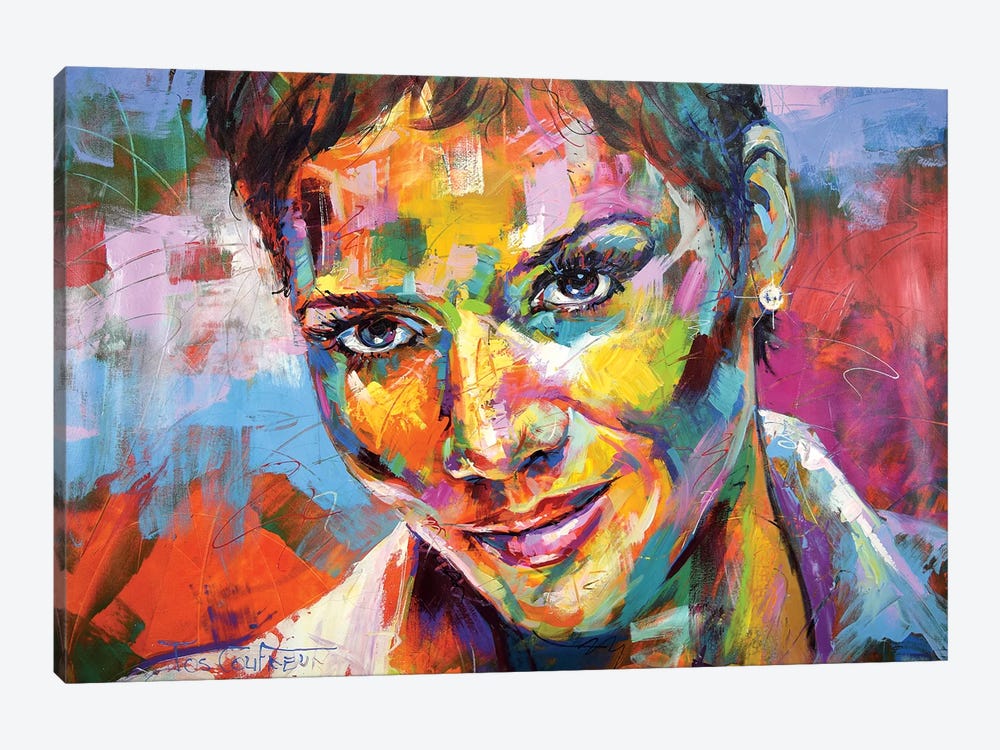 Halle Berry by Jos Coufreur 1-piece Art Print
