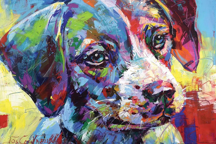Jack Russell Puppy by Jos Coufreur wall art
