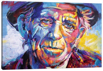 Keith Richards Canvas Art Print - The Rolling Stones