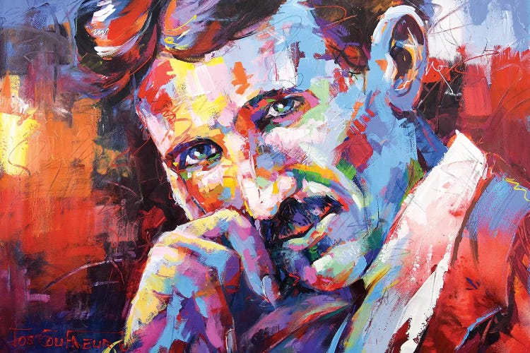 Nikola Tesla by Jos Coufreur wall art