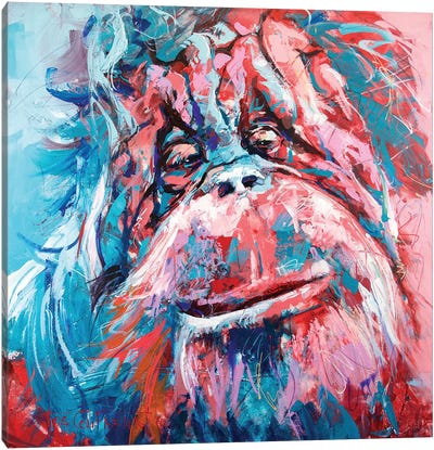 Orangutan Canvas Art Print - Primate Art