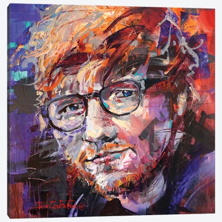 Ed Sheeran Canvas Print #JCF141} by Jos Coufreur Canvas Wall Art