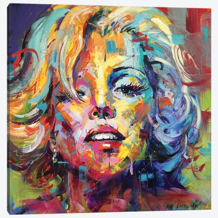 Marilyn Canvas Print #JCF143} by Jos Coufreur Canvas Wall Art