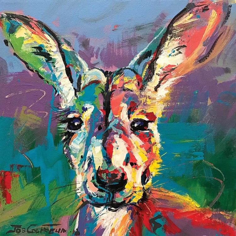 Kangaroo III by Jos Coufreur wall art