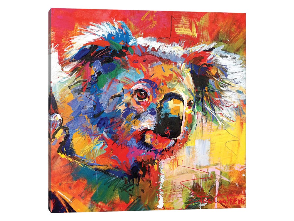 Diamond Painting - Colorful Abstract Wildlife - Koala 40x50cm canvas a –  Figured'Art