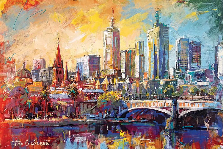 Melbourne Australia by Jos Coufreur wall art