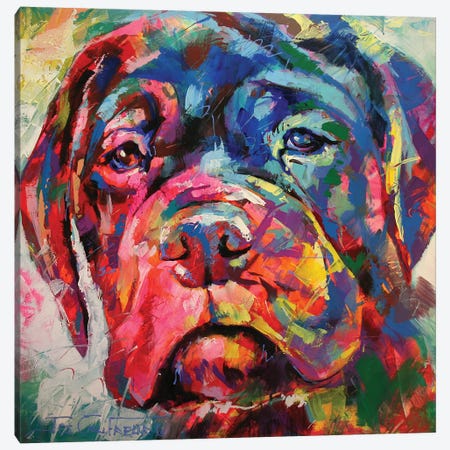 Bull Mastiff Puppy Canvas Print #JCF15} by Jos Coufreur Canvas Artwork