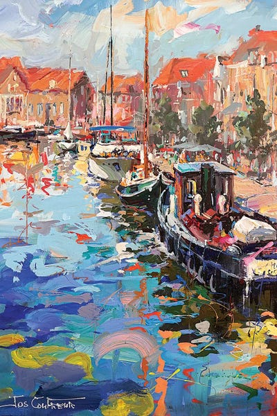 Enkhuizen Netherlands by Jos Coufreur art print
