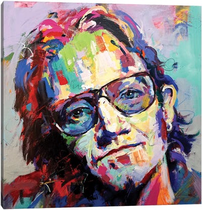 Bono Canvas Art Print - Jos Coufreur