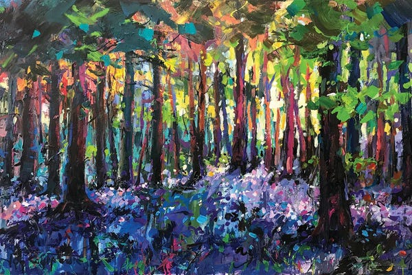 Jos Coufreur: Forest Wildflowers by Jos Coufreur