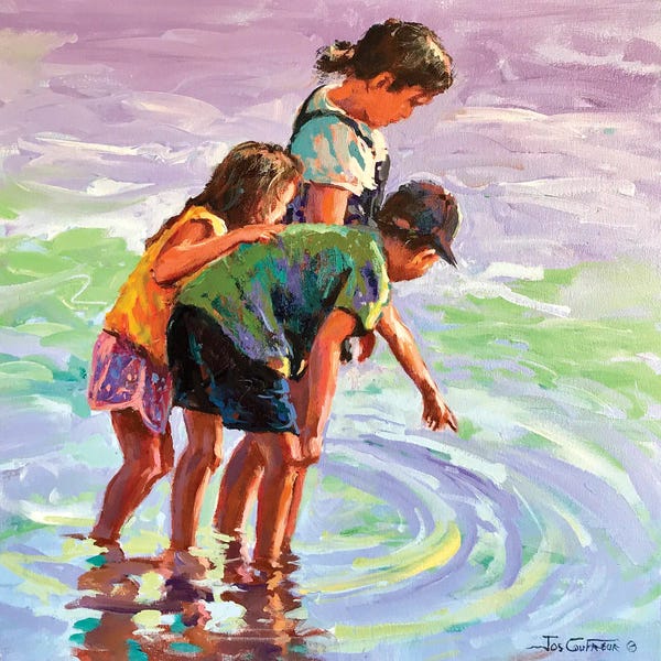 Jos Coufreur: Fun At The Beach by Jos Coufreur