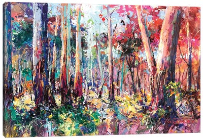 Gumtree Forest II Canvas Art Print - Jos Coufreur