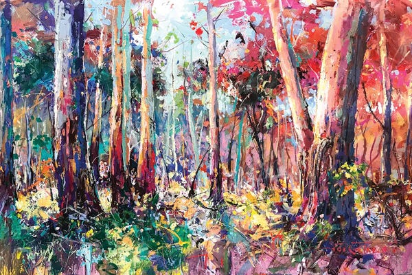 Jos Coufreur: Gumtree Forest II by Jos Coufreur