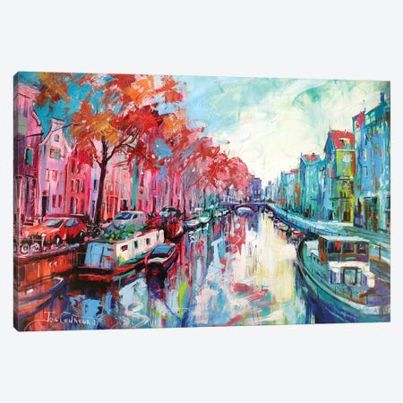Amsterdam Canvas Print #JCF1} by Jos Coufreur Canvas Wall Art