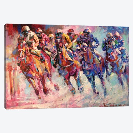 Finish Line Canvas Print #JCF27} by Jos Coufreur Art Print