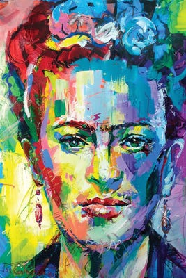 Frida Kahlo Canvas Art Print by Jos Coufreur | iCanvas