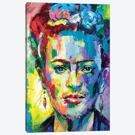 Frida Kahlo Canvas Print #JCF30} by Jos Coufreur Canvas Print