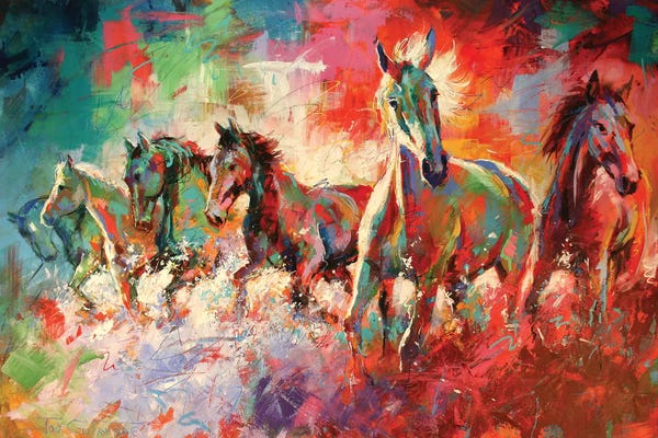 Jos Coufreur: Horses by Jos Coufreur