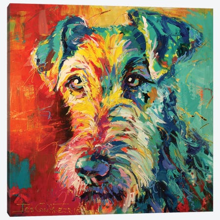Irish Terrier Canvas Print #JCF33} by Jos Coufreur Canvas Print