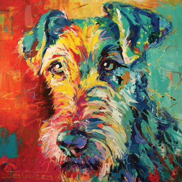 Terriers: Irish Terrier by Jos Coufreur