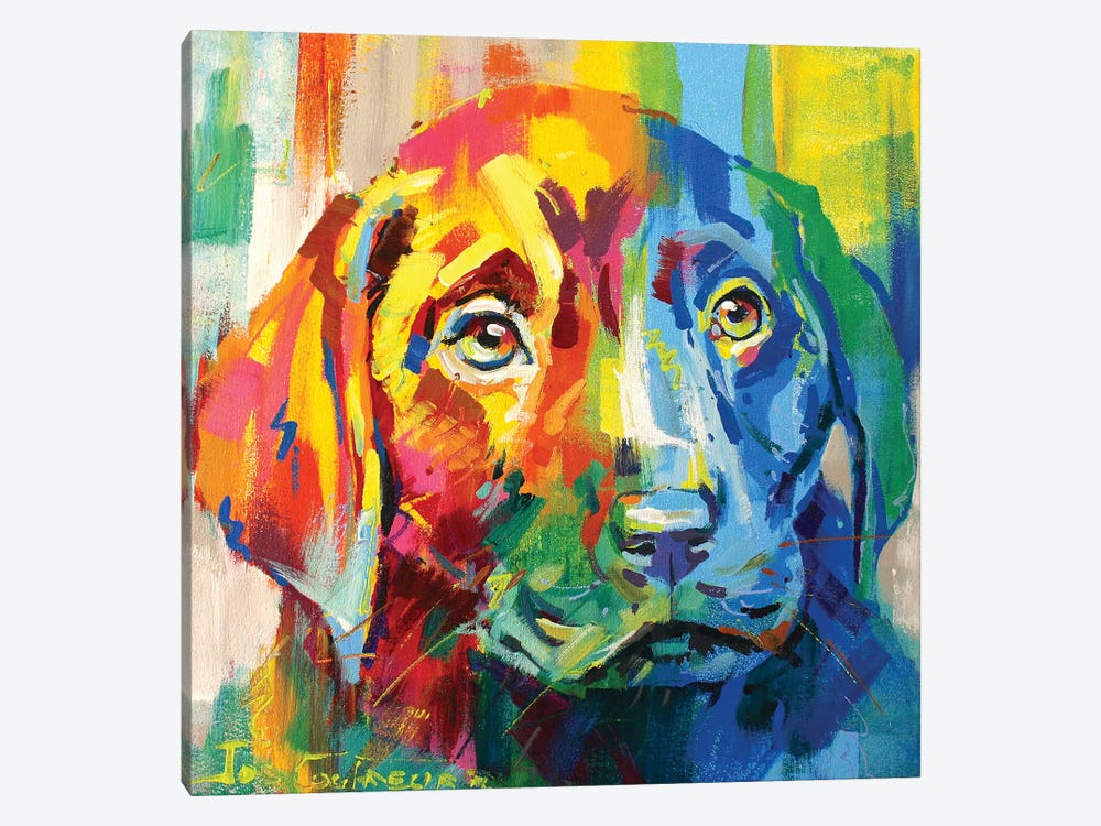 Labrador Puppy I by Jos Coufreur 1-piece Canvas Art Print