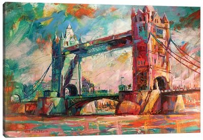 London Bridge Canvas Art Print - Jos Coufreur